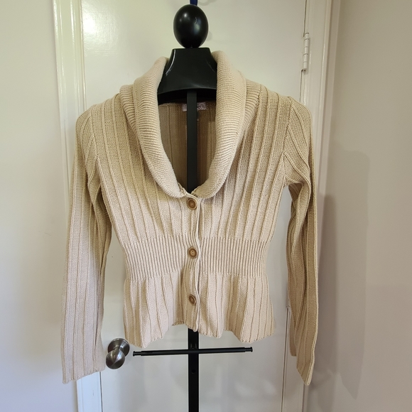 Dress Barn Womens Tan Sweater Medium - Picture 1 of 3